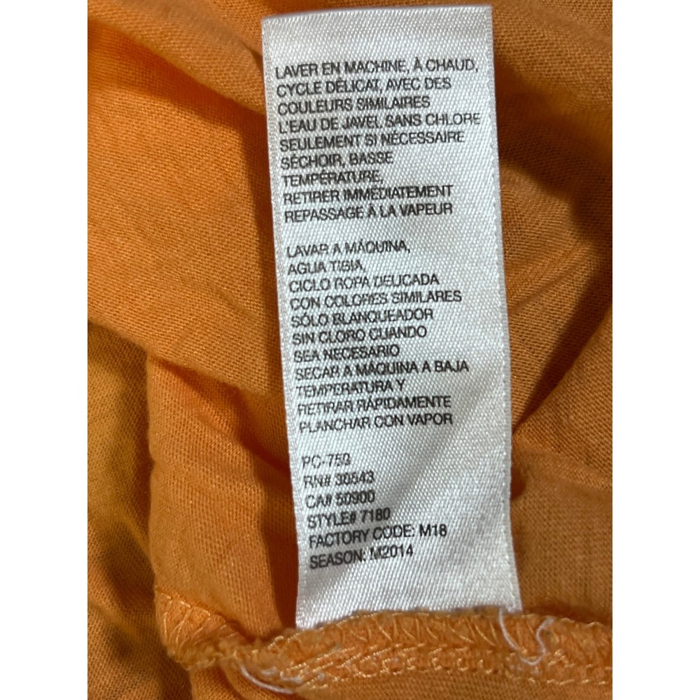 IZOD Womens XXL Orange Short Sleeve Scoop Neck Cotton Modal Blend Basic Tee - Picture 11 of 12